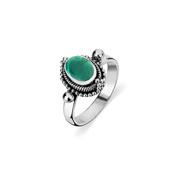 Turquoise Sterling Silver Tribal Ring