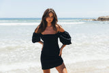 Tuscany Linen Dress Black
