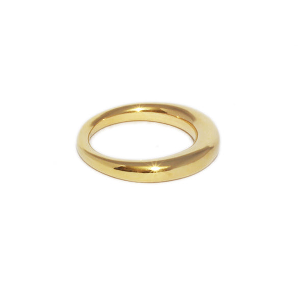 stainless steel gold ring