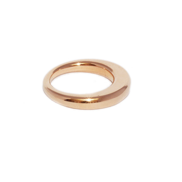 stainless steel rose gold ring