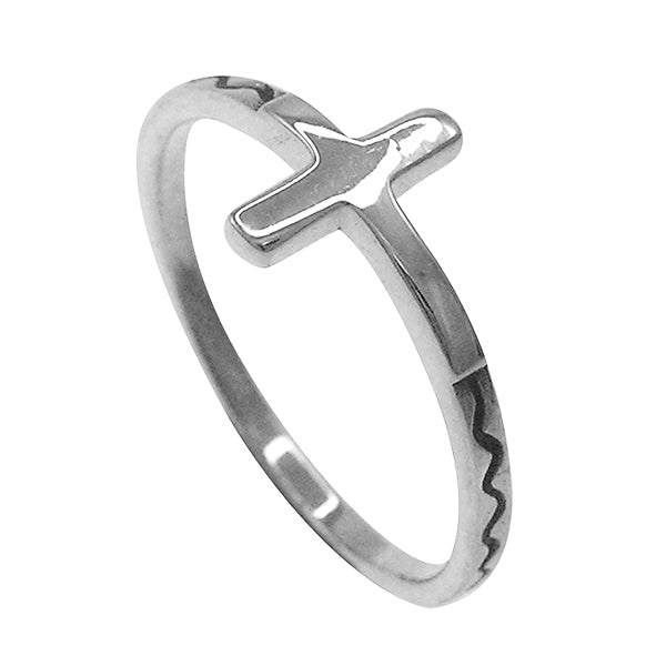 sterling silver cross ring